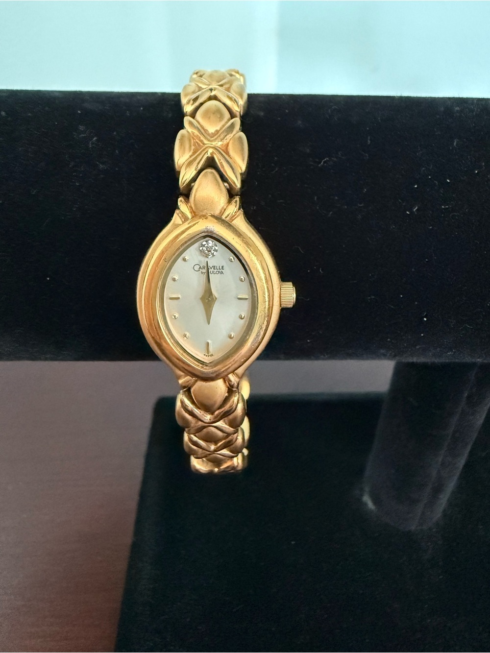 Caravelle by Bulova Gold-Tone Women's Bracelet Watch - Tear Drop Case